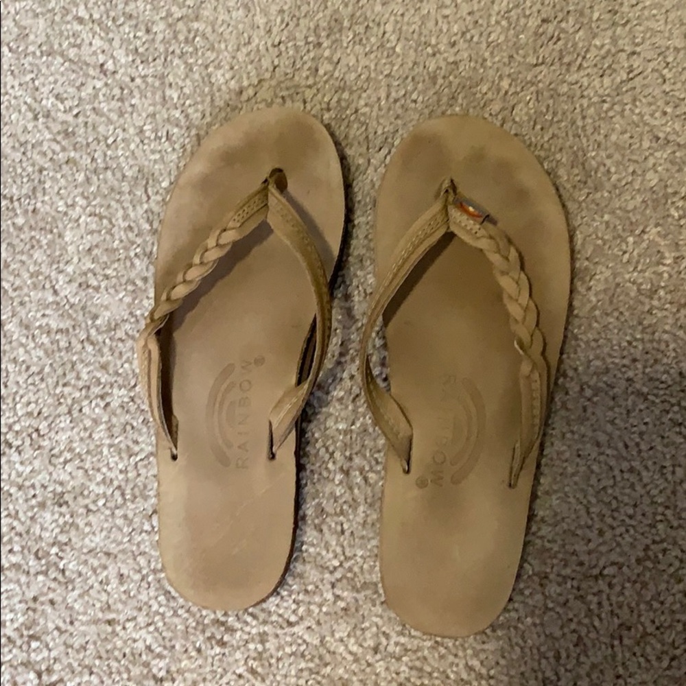 Rainbow Flirty Braidy Flip Flop